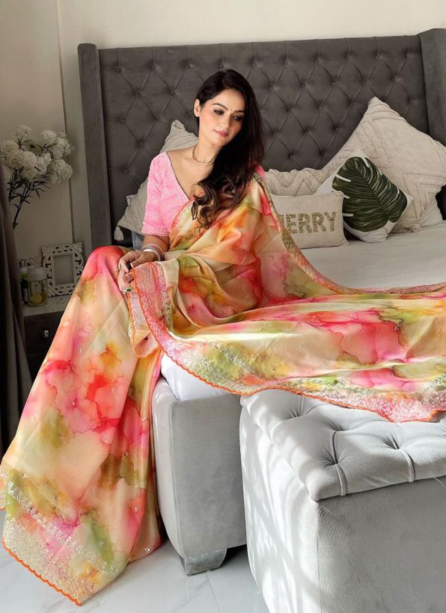 Rangoli Silk Multi Colour Casual Wear Printed Saree